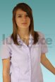 Short Sleeve Collared blouse with 3 button Styling