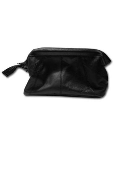 Gladstone Leather Washbag Cosmetic Bag