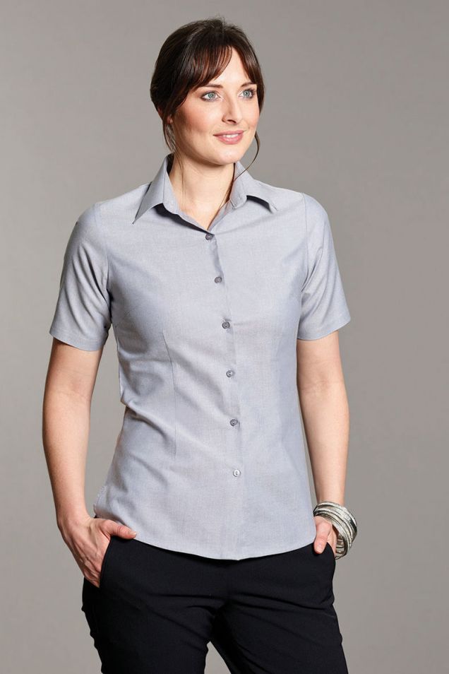Ladies Work Shirts | Short Sleeve Blouses | LucyAlice - Semi Tailored ...
