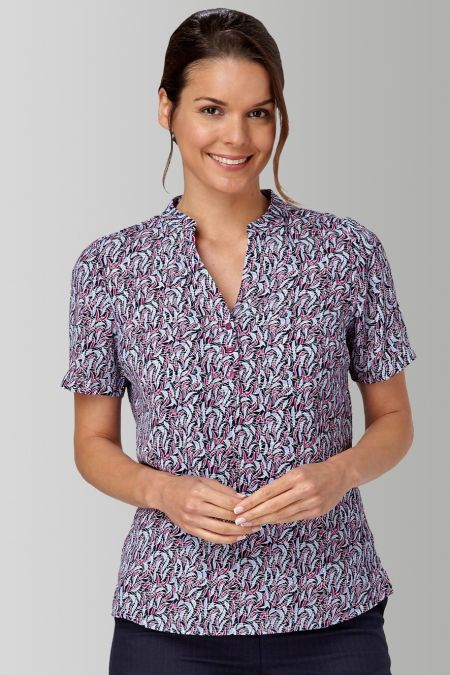 Ladies Work Shirts | Short Sleeve Blouses | LucyAlice