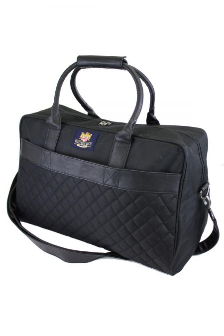 Black Quilted Holdall