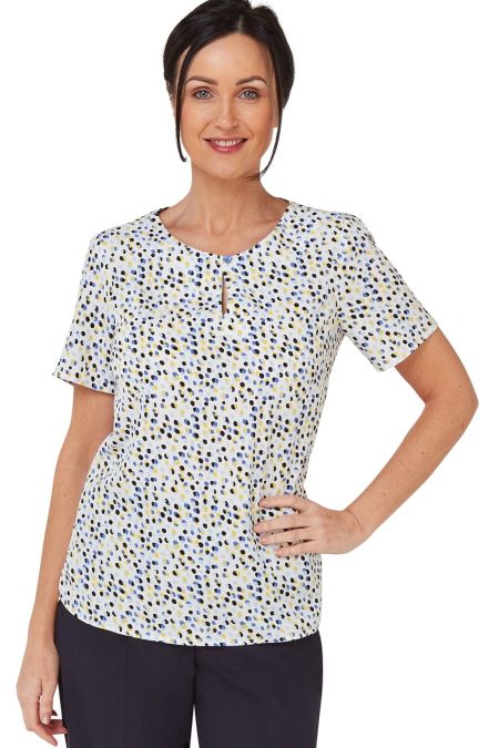 Paige Confetti Print Top