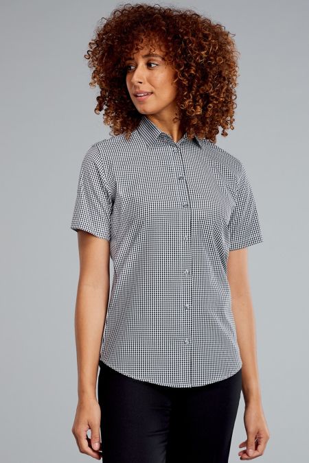 Rosheen Short Sleeve Gingham Blouse