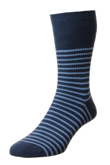 Stripe Cotton Softop Socks